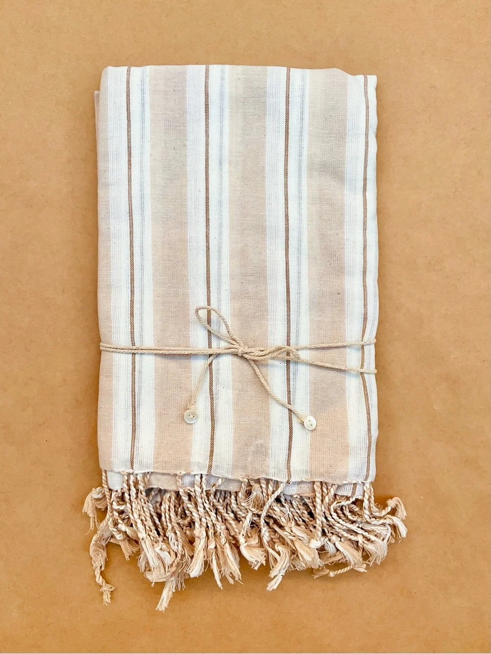 Anthro ❉ Chan Luu Stripe Cotton Dish Towels in Rose Set of 4